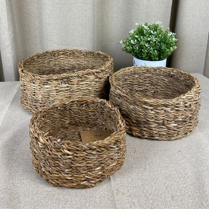 Kurvesæt rundt 3 stk - flet
