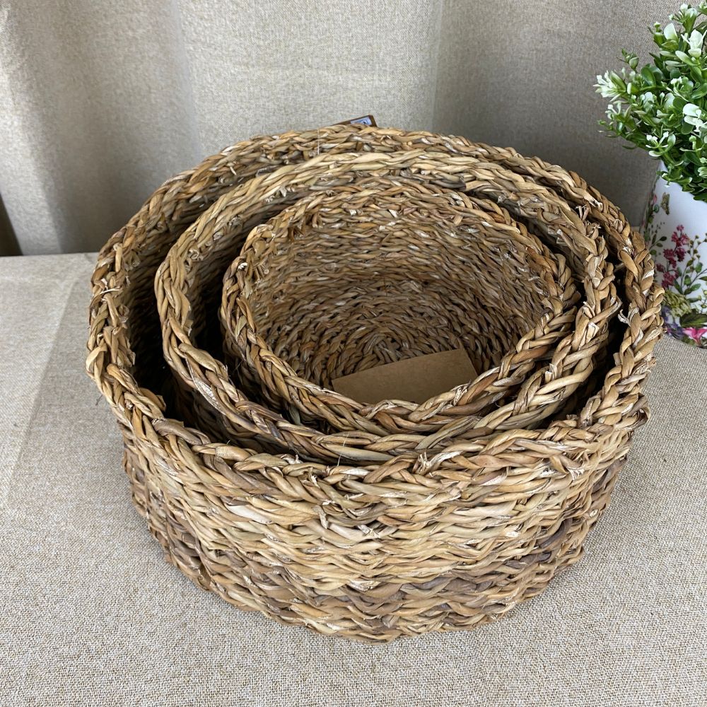 Kurvesæt rundt 3 stk - flet