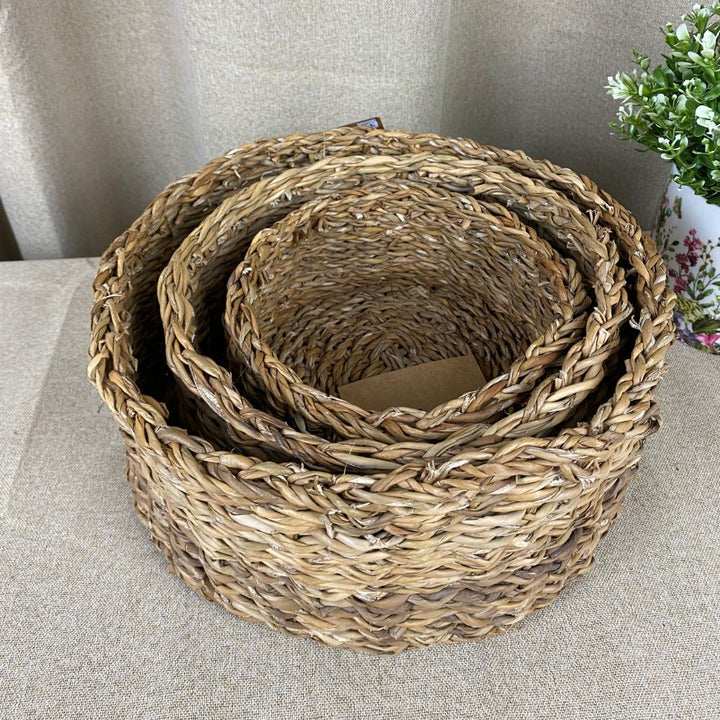 Kurvesæt rundt 3 stk - flet