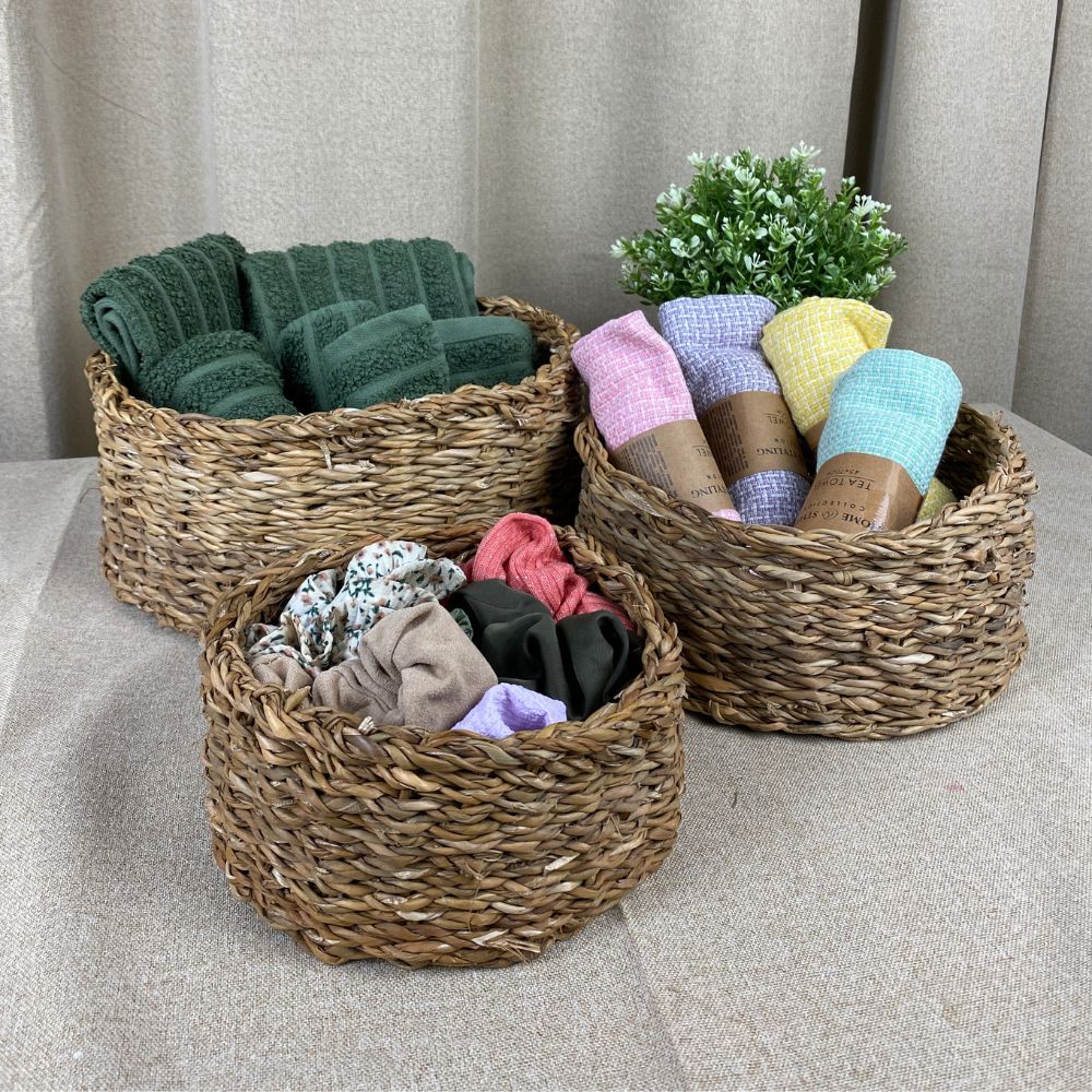 Kurvesæt rundt 3 stk - flet