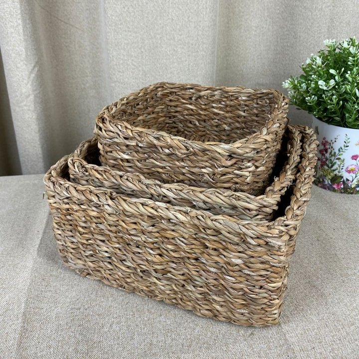 Kurvesæt firkantet 3 stk - flet