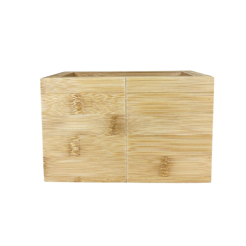 Bestikkasse justerbar -  i bambus - 18/27x10x12 cm