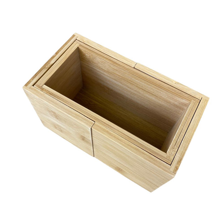 Bestikkasse justerbar -  i bambus - 18/27x10x12 cm