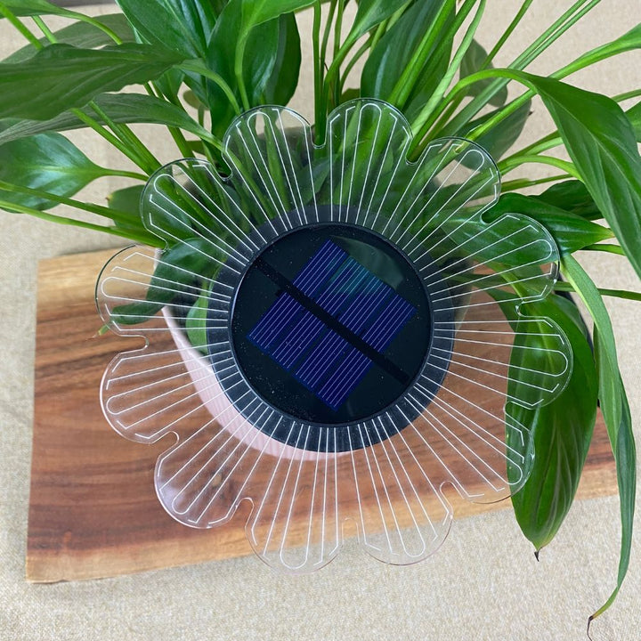 Conzept - Solar lampe til væg eller jord Ø15x2,8x14 cm 12 LED