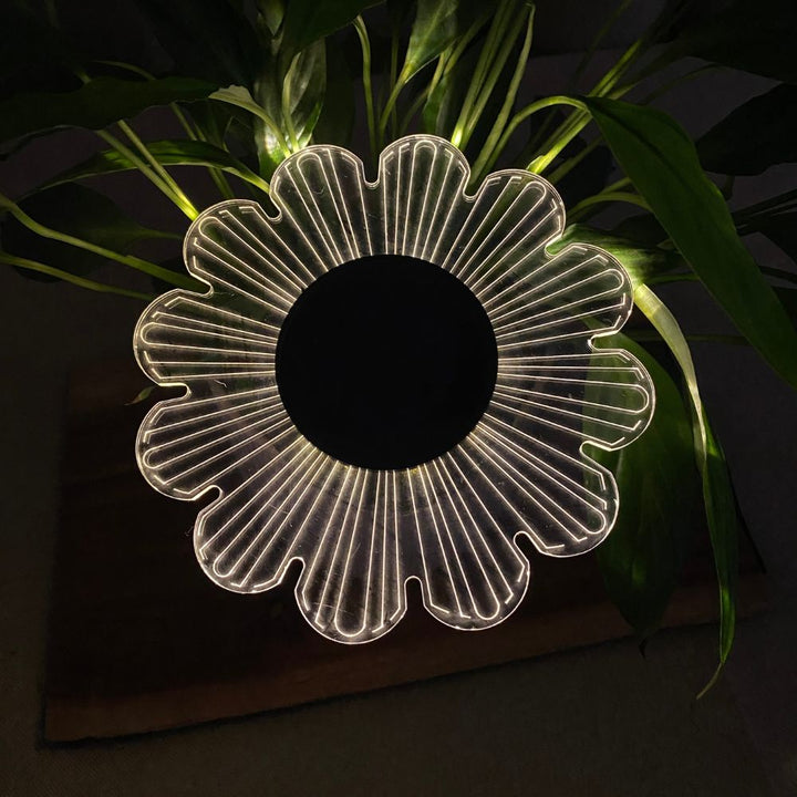 Conzept - Solar lampe til væg eller jord Ø15x2,8x14 cm 12 LED