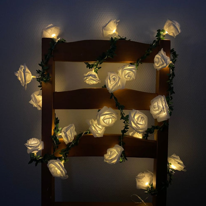 Conzept - Solar lyskæde med roser 20 stk.
