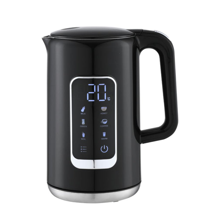 Conzept vattenkokare svart dubbelväggig 1,7 L 2200W med digital display