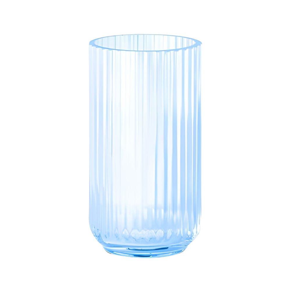 Lyngby - Vase 15 cm - Lyseblå glas
