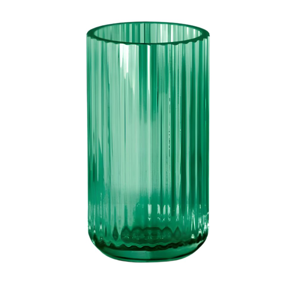 Lyngby - Vase 15 cm - Grønt glas