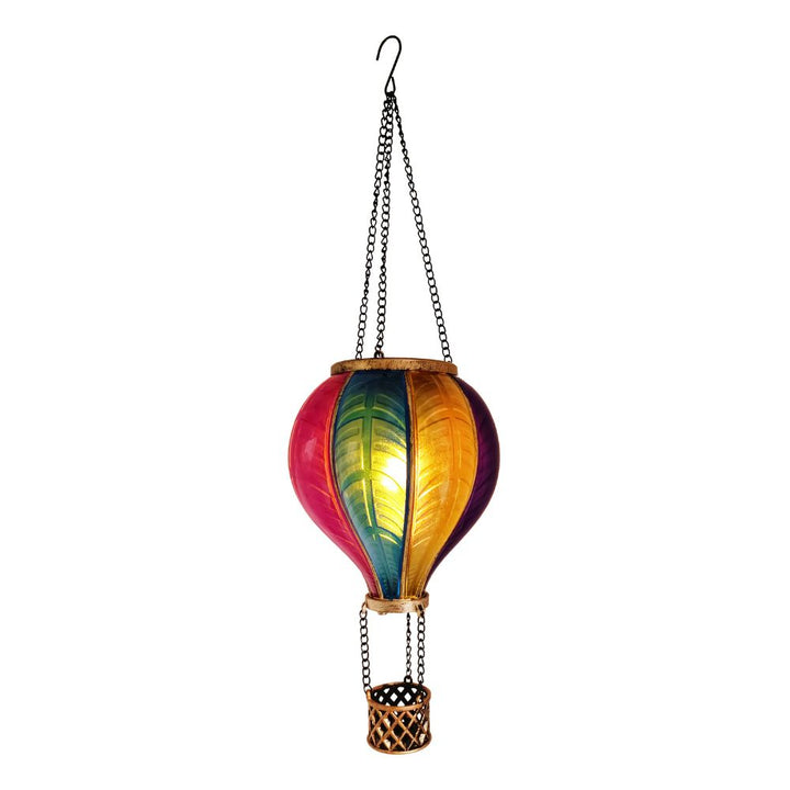 Conzept - Solcellsdriven luftballong - stor - med flameffekt 19,5x19,5x62 cm