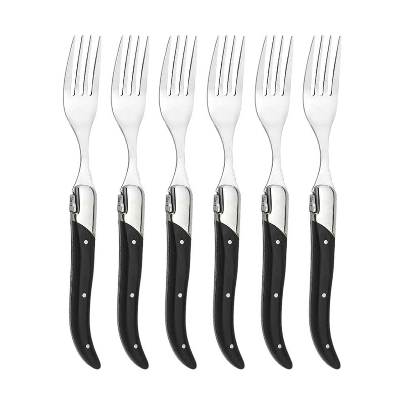 Laguiole by Haws - Steakgafler 6 stk - Sort ibenholt