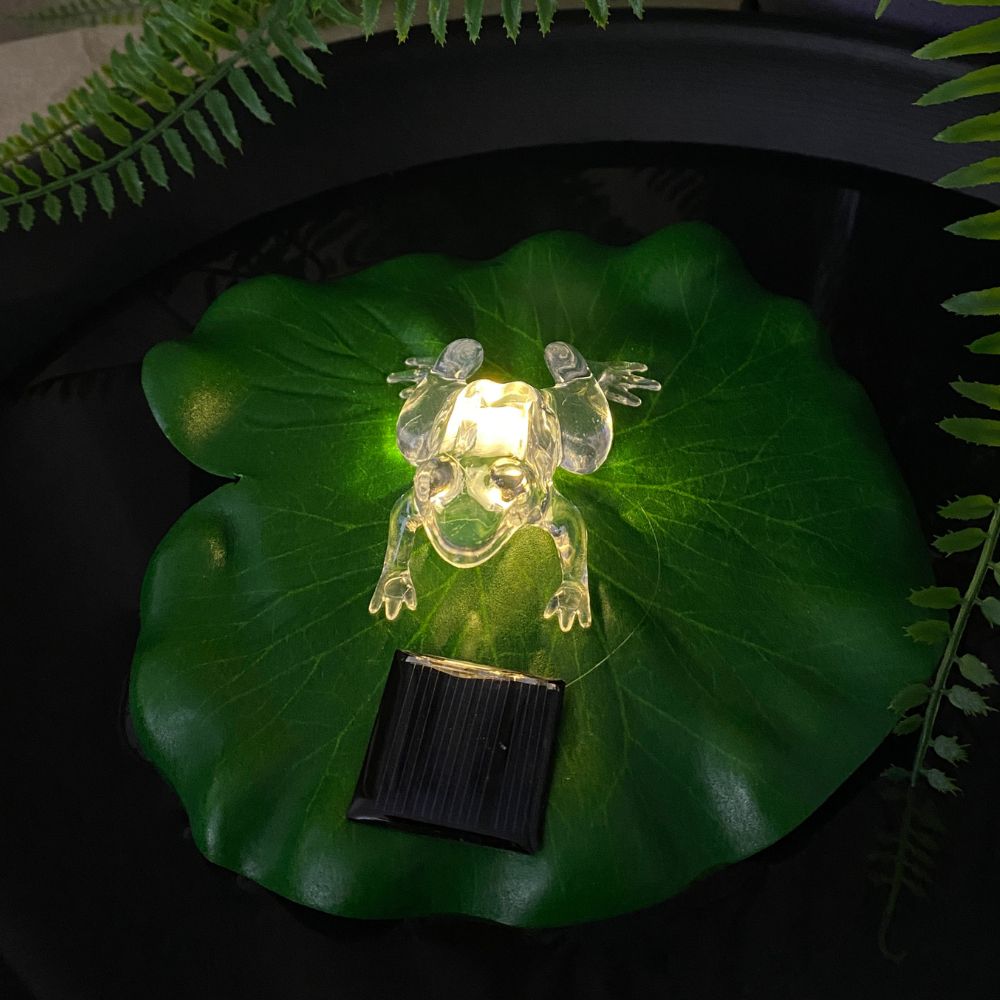 Solar lotusblad med frø Ø17 cm