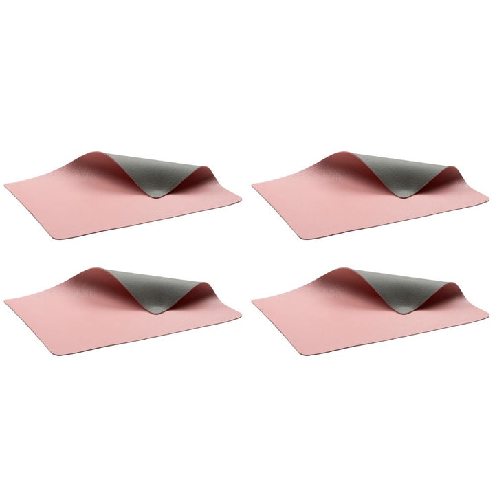 Bitz - Bordstablett 4-pack Grå/Ljusrosa - 46 x 33 cm
