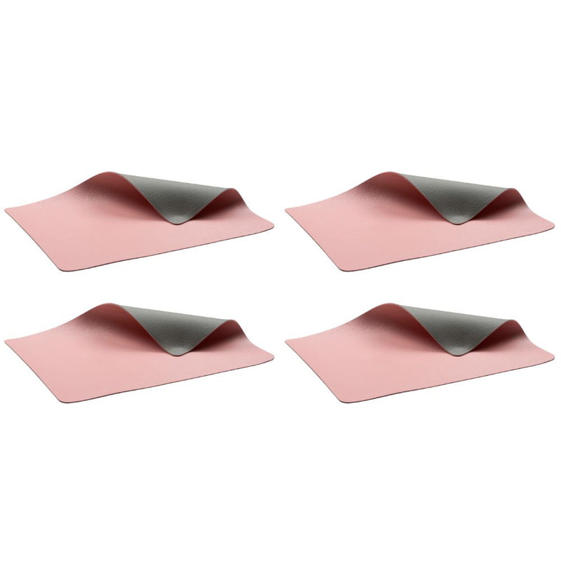 Bitz - Platzset 4 Stk. Grau/Hellrosa - 46 x 33 cm