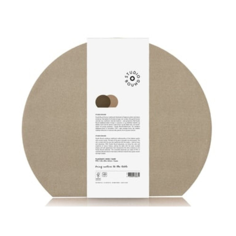 Studio Round - Dækkeservietter vendbare 4 stk. 43 x 36 cm Moss/Sand