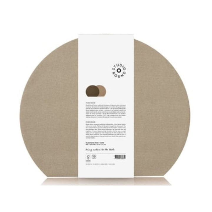 Studio Round - Dækkeservietter vendbare 4 stk. 43 x 36 cm Moss/Sand