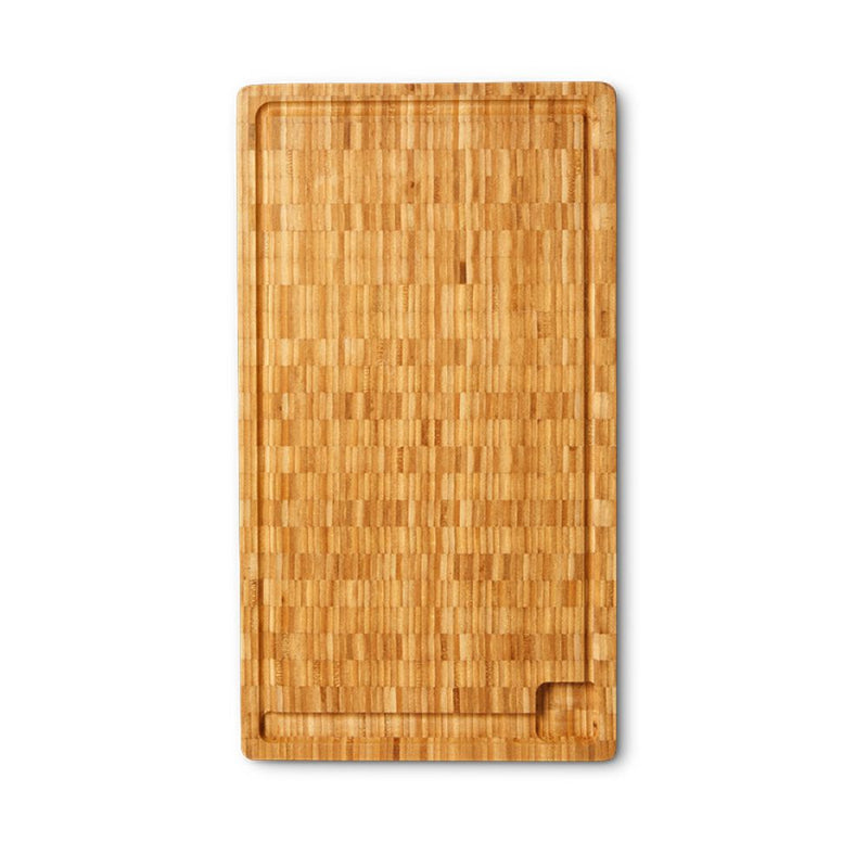 Skärbräda med saftspår 42x25x4 cm bambuolja