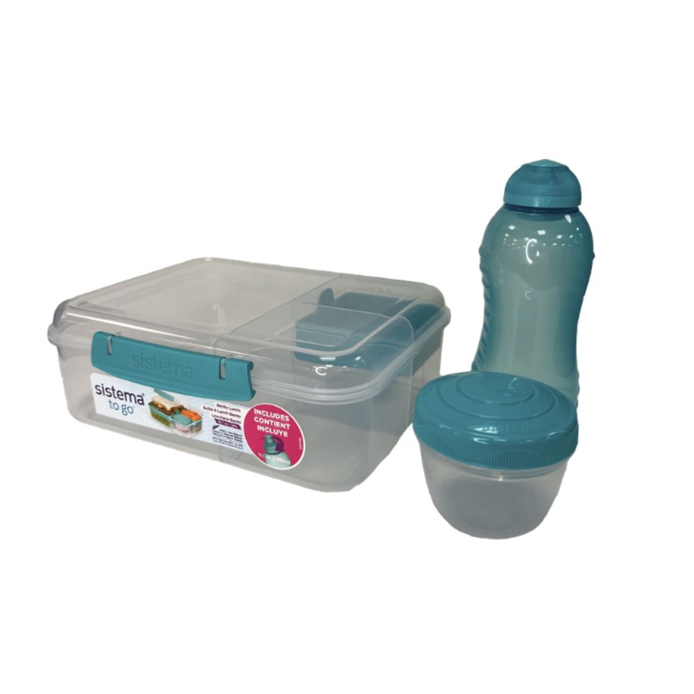Sistema - Bento Lunch 1,65L med 330ml dricksflaska
