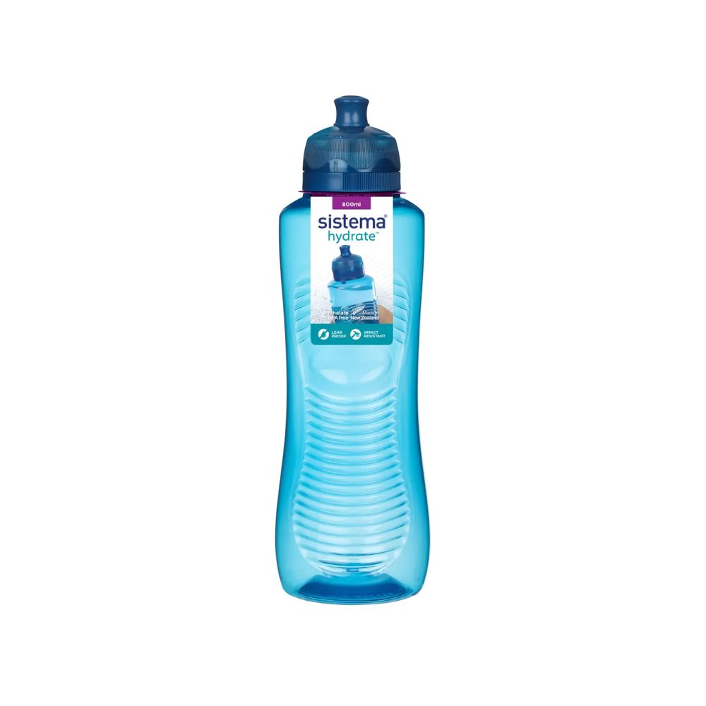 Sistema - Gripper drikkeflaske, 800ml, blå