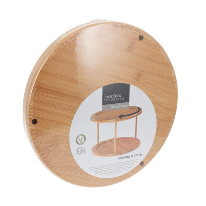 Bambu serveringsfat - roterande