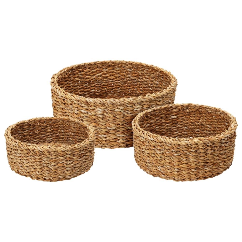 Kurvesæt rundt 3 stk - flet