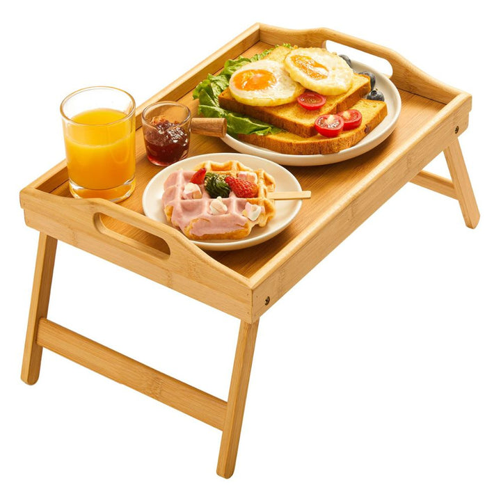 Serveringsbakke med ben - foldbar 50x30 cm