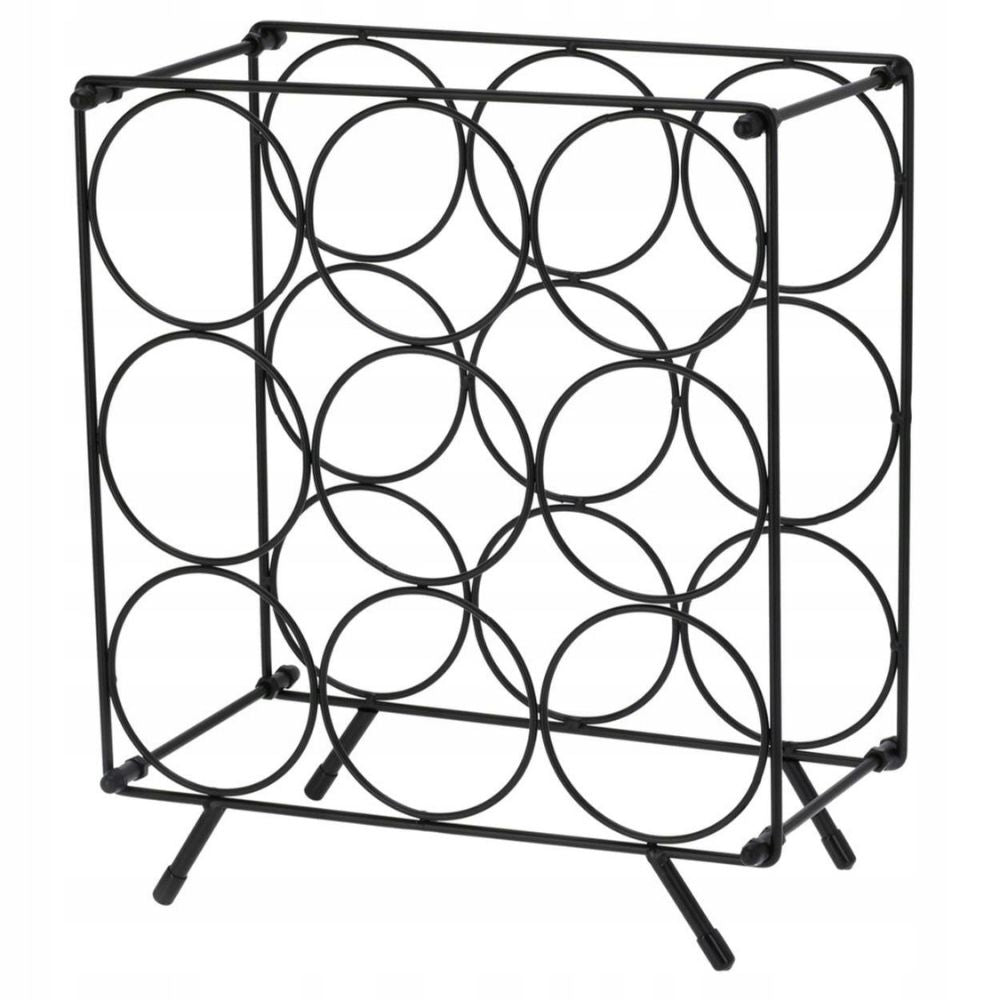 Vinreol med 9 pladser - metal