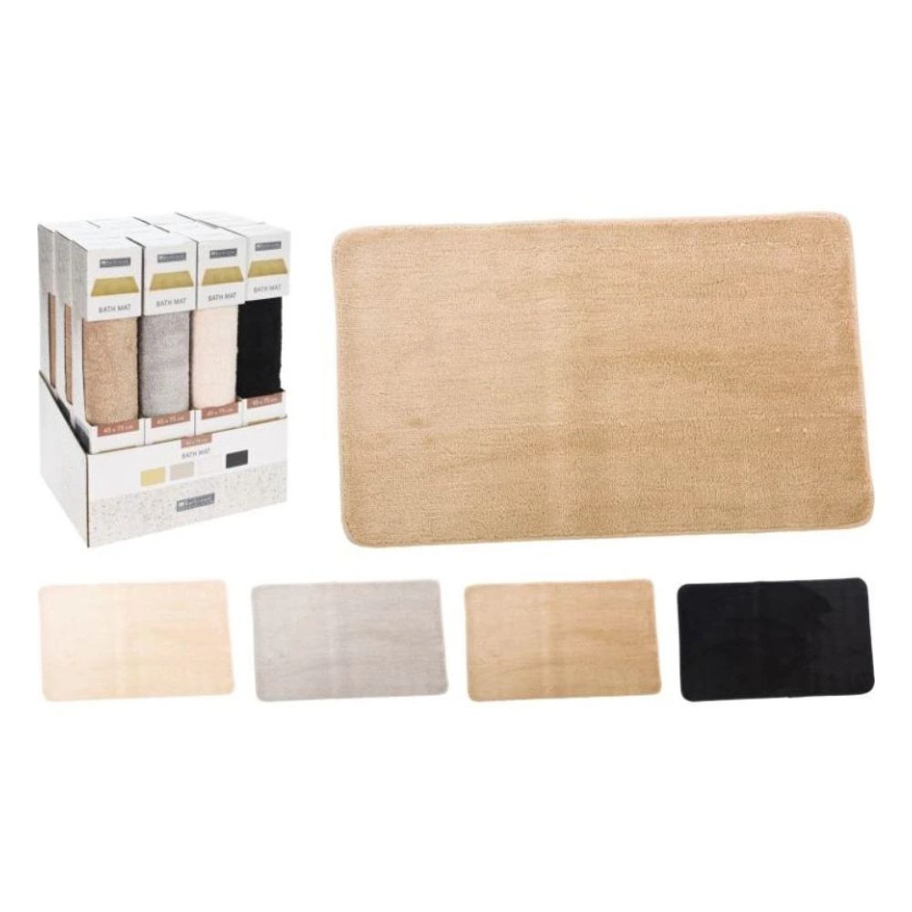 Bademåtte 1 stk - 45x75 cm assorteret farve