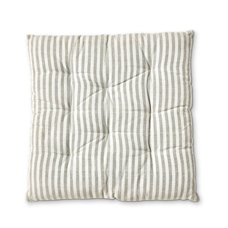 Futonpude med grå striber - 40x40 cm