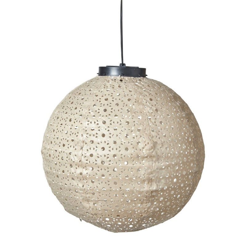 Solar-Laterne Ø25 cm sand