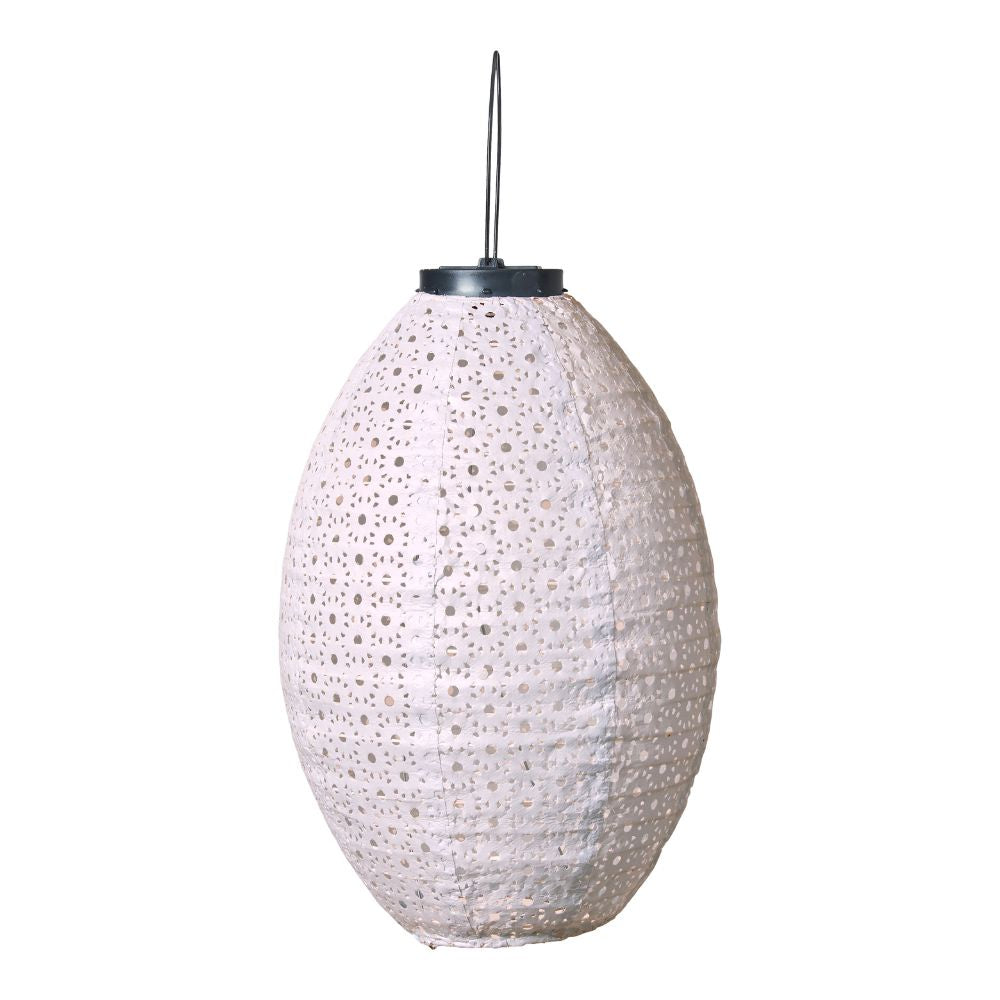 Solcellslykta Ø22x32 cm rosa