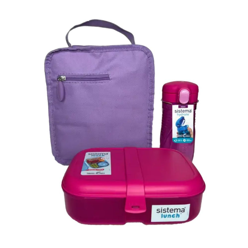 Sistema – LunchTime 3er Pack – Pink/Lila