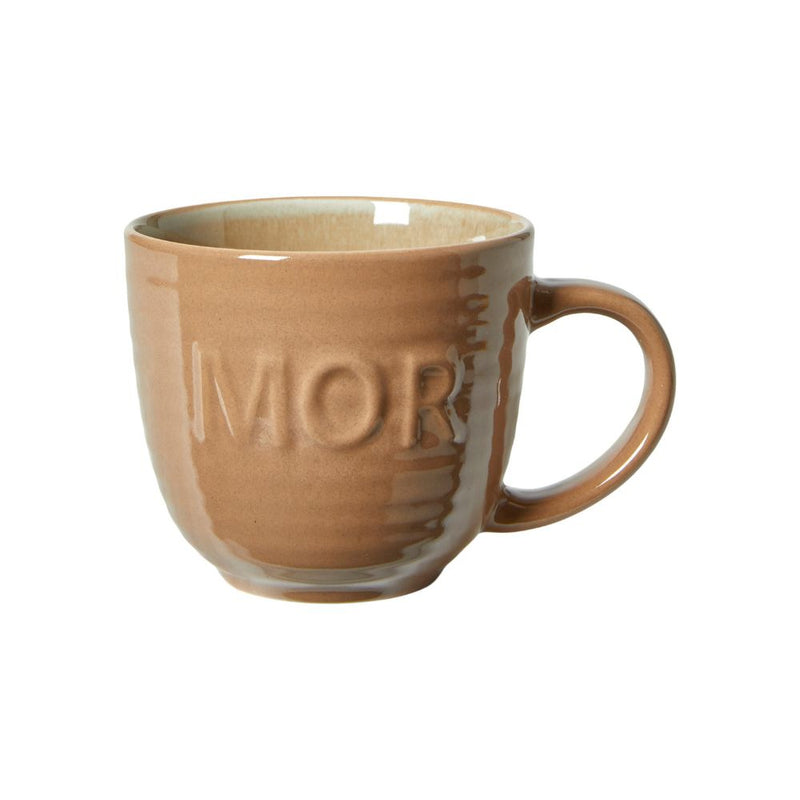 Tasse in Sandfarbe - mit Text "MAMA"