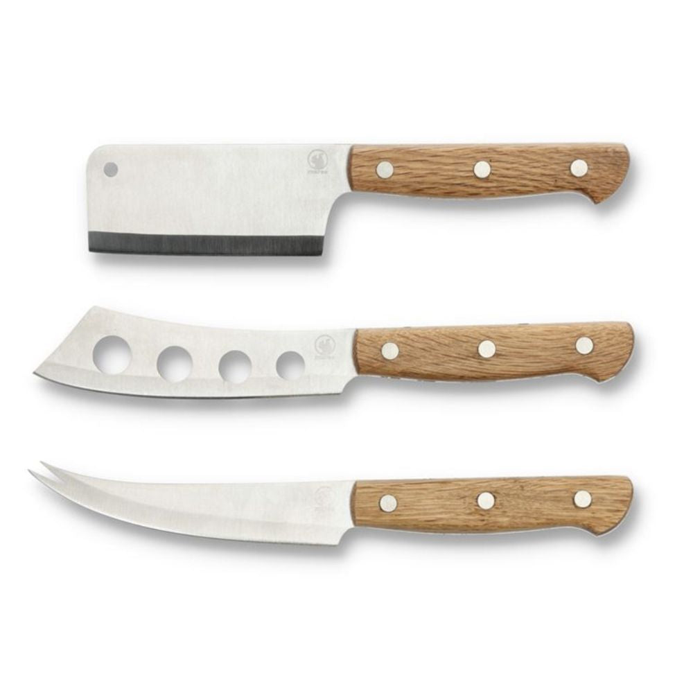 Morsø - Ostesæt Foresta 3 dele eg/rustfrit stål