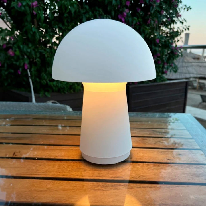 Touch bordslampa uppladdningsbar 21,5x16 cm vit