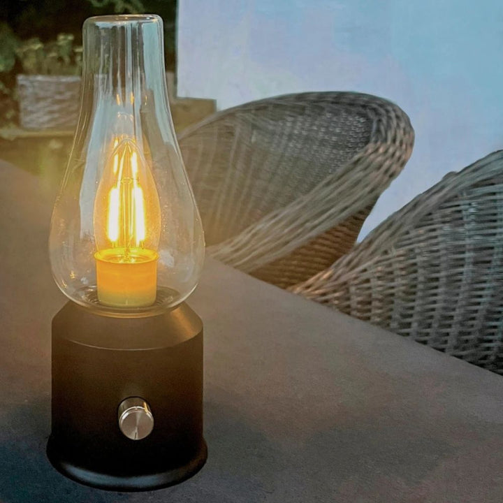 Uppladdningsbar retrolampa Ø8,5x23 cm
