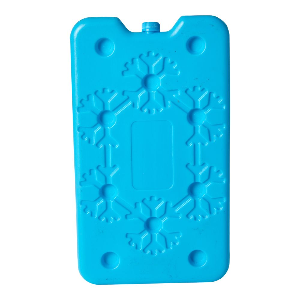 Køleelement 1 stk. i plast - turkis - 24,5x14x1,5 cm