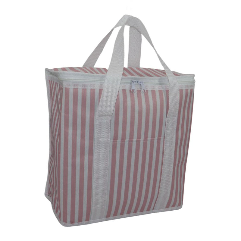 Conzept - Køletaske 34x17x34 cm (20 L) lys rød strib
