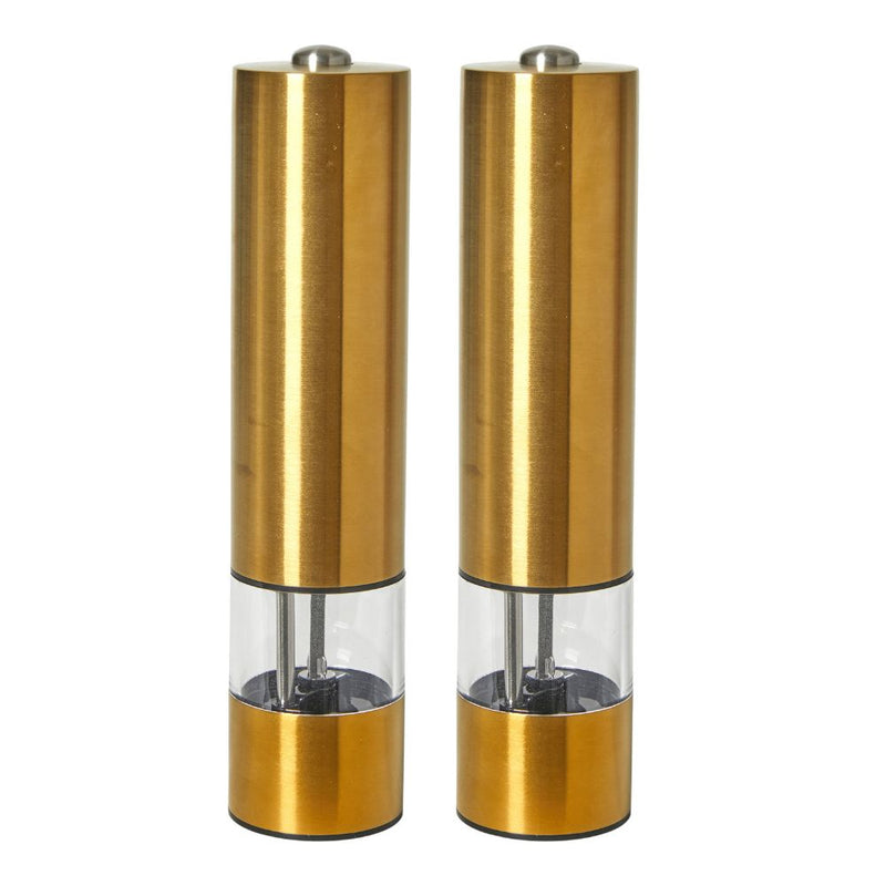 Elektrisches Schleifmaschinen-Set in Gold, 2-teilig.