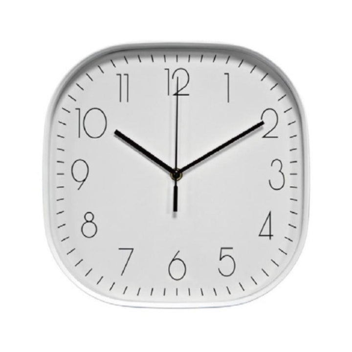 Conzept - Vægur radiostyret 30x30 cm i hvid - Sweep Quartz Movement