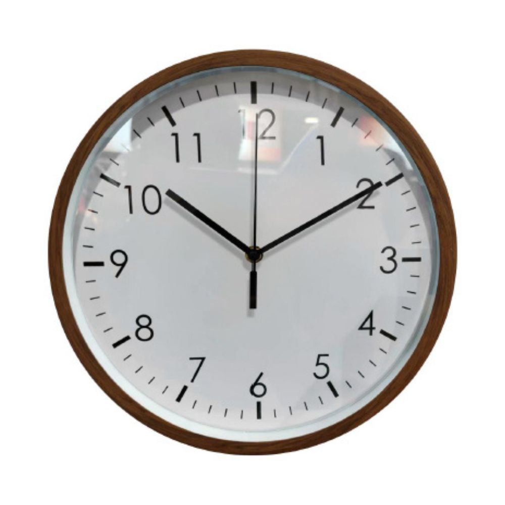 Conzept - Vægur radiostyret 30 cm - imiteret træramme - Sweep Quartz Movement