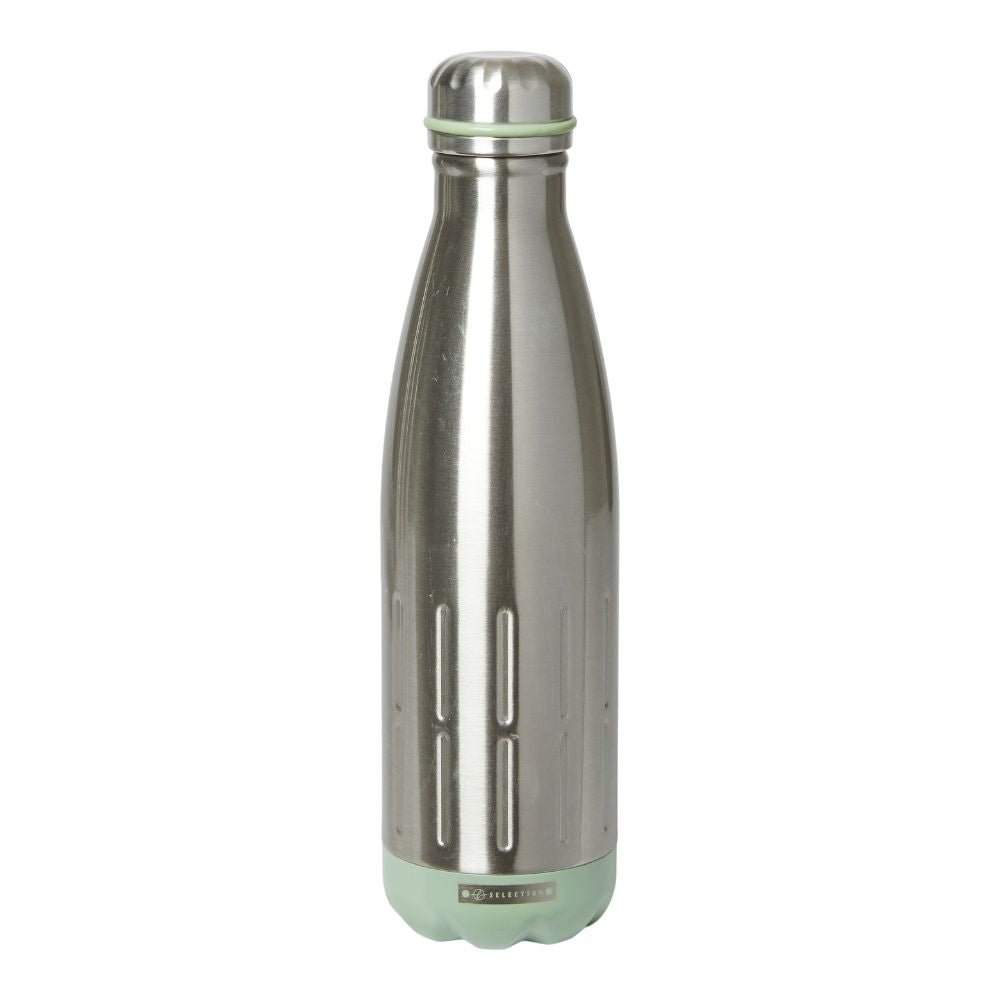 Termosflaska 500 ml. dubbelväggigt stål/dammgrön