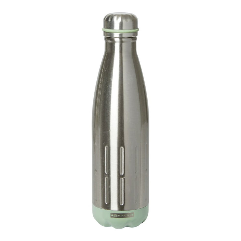 Termosflaska 500 ml. dubbelväggigt stål/dammgrön