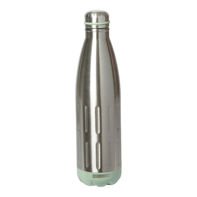 Termosflaska 750 ml. dubbelväggigt stål/dammgrön