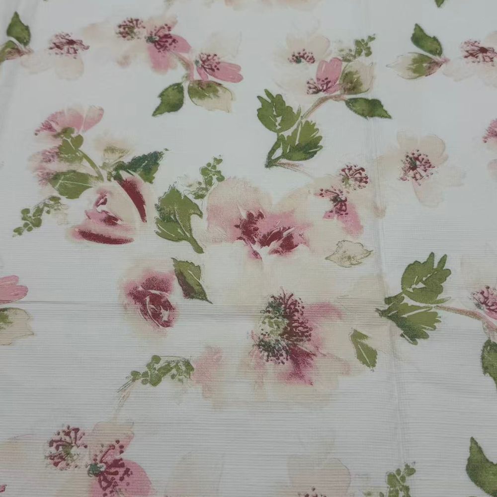 Voksdug med blomster motiv - 132x178 cm