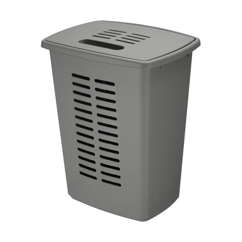 Tvättkorg 60 L lyx - stengrå