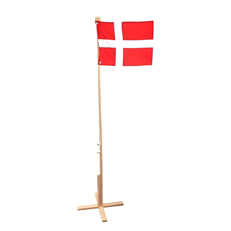 Standflagge Dannebrog 170 cm – aus Buche