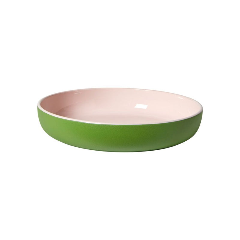 Skål - Ø20,9 cm - recycled PET i grøn/rosa