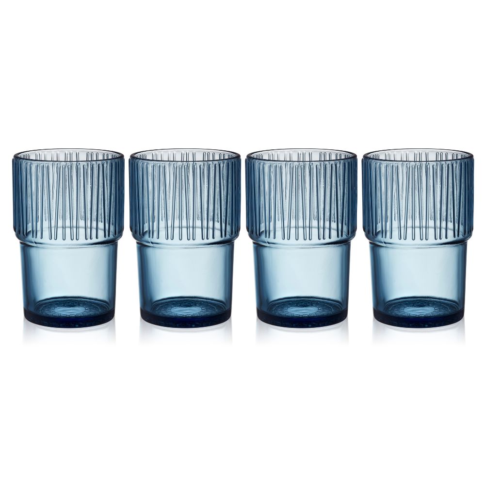 Bitz - Cafeglas Kusintha 38 cl 4-pack Blå