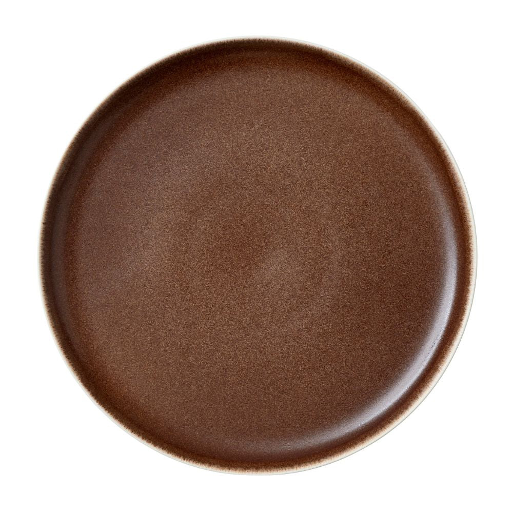 Studio Round - Frokosttallerken North 21 cm Matte white/Matte bark